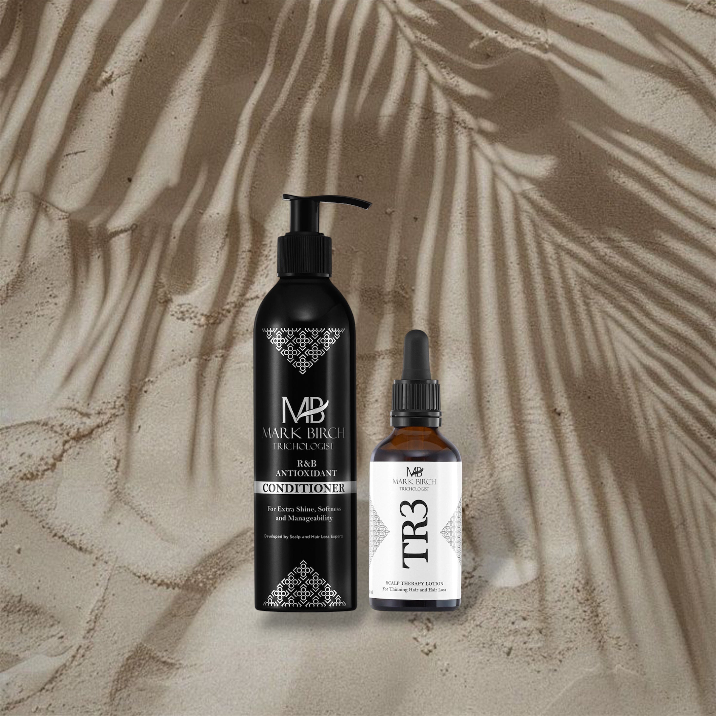 Summer Scalp Rescue Bundle - TR3 Scalp Therapy Lotion 50ml + R&B Antioxidant Conditioner